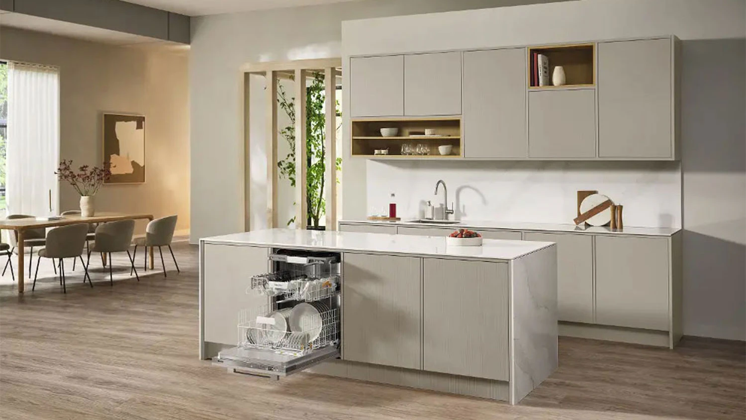 Naplněné koše myčky Miele G 5817 SCi XXL Active Plus