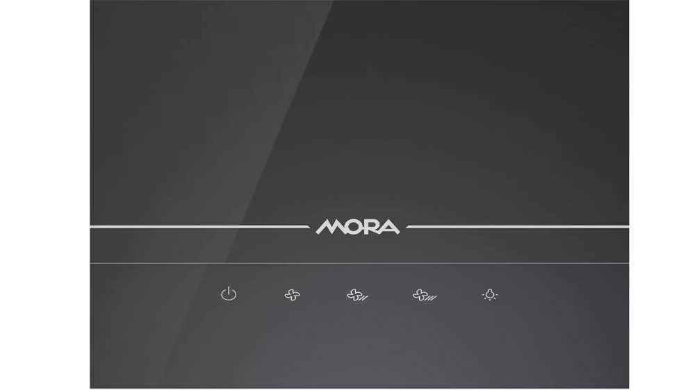 Detail ovládacích prvků komínového odsavače par MORA OV 686 GBX_02