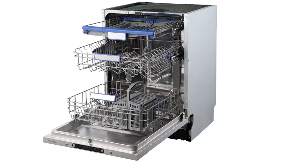 Vestavná myčka Philco PDI 1466 BBITP s vysunutými šuplíky _03