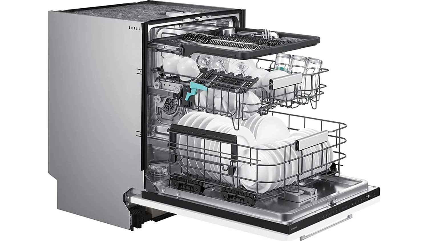 Um&yacute;vačka Samsung DW80H73WBB0U1 otvoren&aacute; pln&aacute;