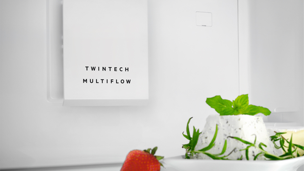 Funkce Twintech multiflow v chladničce s mrazákem dole AEG 6000 NoFrost RCB636E8MW_03