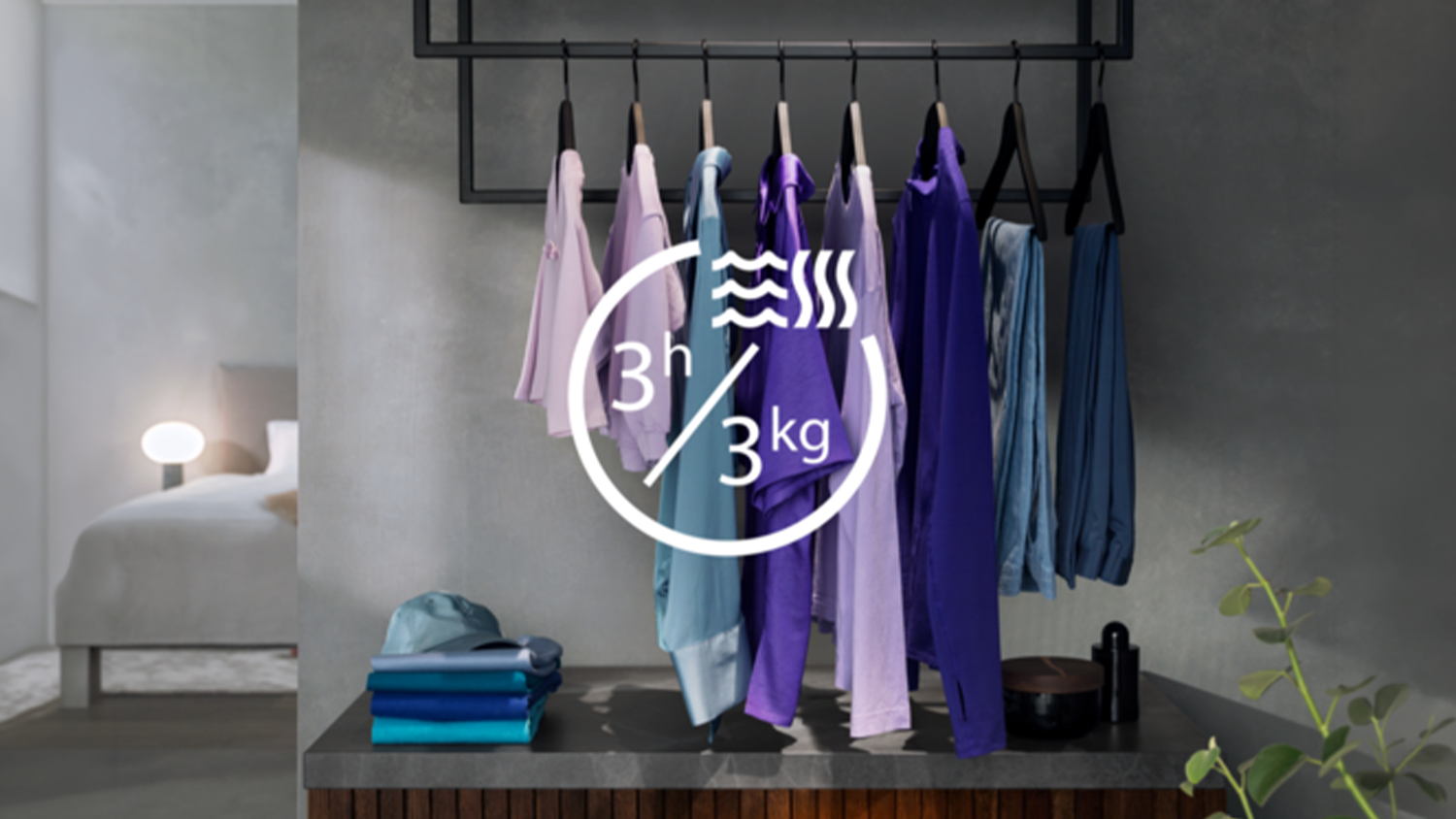 Oblečení na ramínkách s grafikou programu 3h/3kg