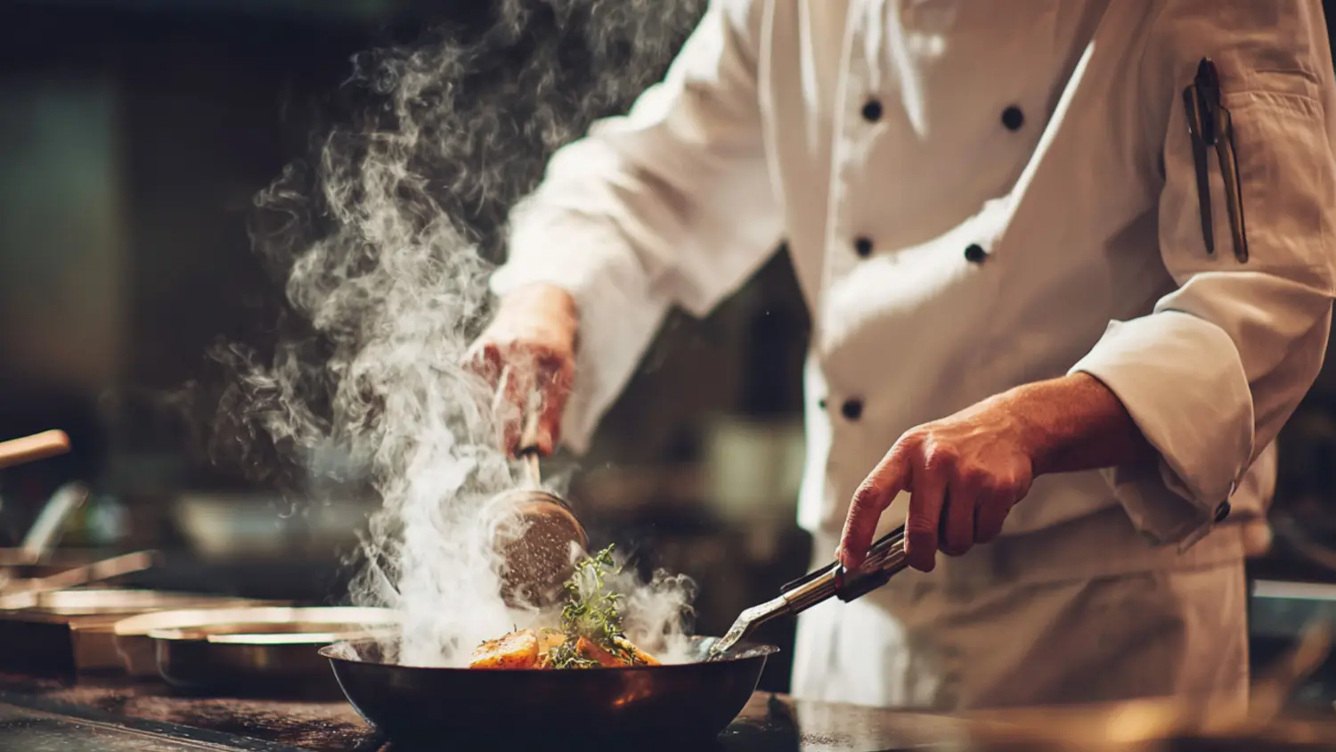 P&aacute;ra uch&aacute;zej&iacute;c&iacute; do vzduchu během vařen&iacute; na p&aacute;nvi_02