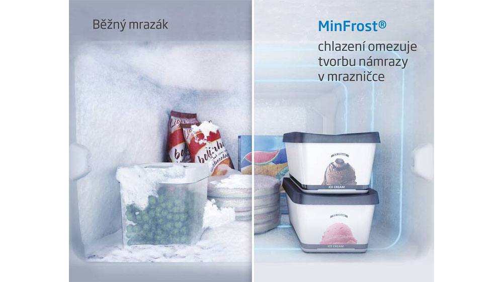 Kombinovaná chladnička Beko je vybavena technologií MinFrost_03