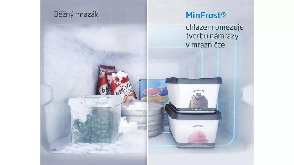 Kombinovaná chladnička Beko je vybavena technologií MinFrost_03