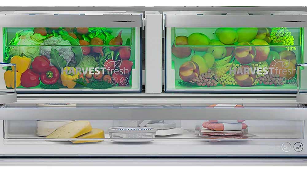 Zásuvky na ovoce a zeleninu HarvestFresh v americké chladničce Beko GN1426240ZDXBRN_03
