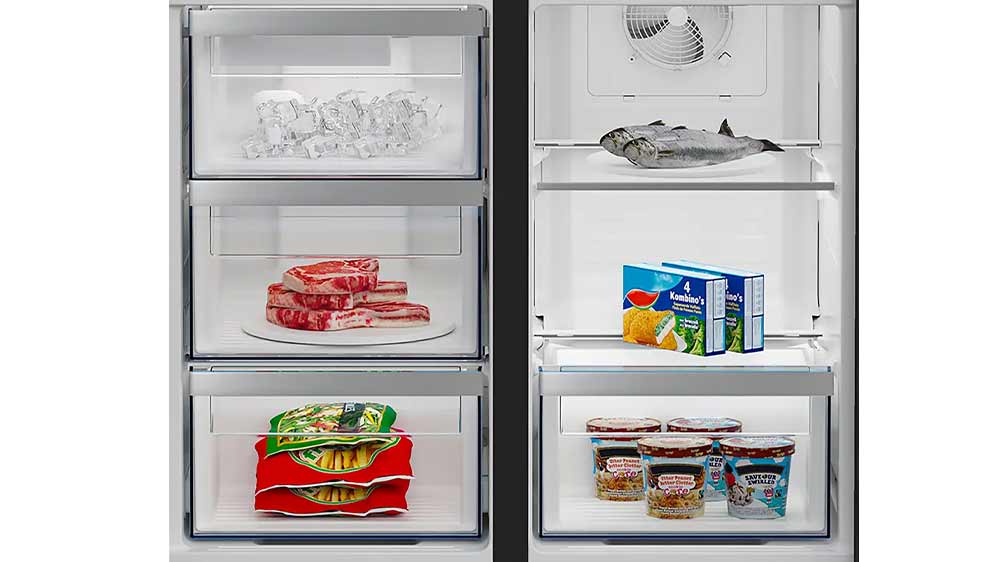 Mrazicí část v americké chladničce Beko GN1426240ZDXBRN_05