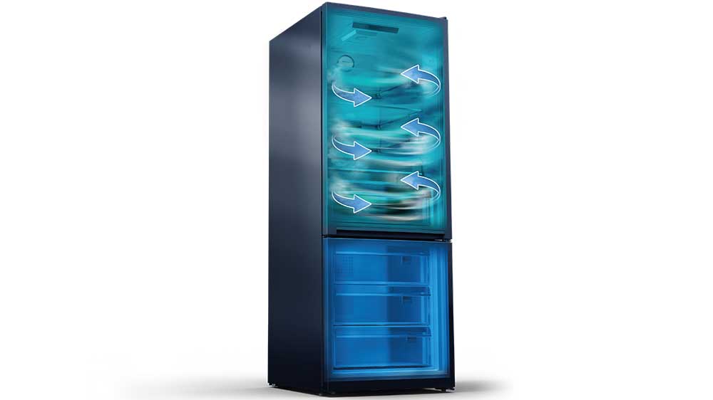 Oddělený systém chlazení NeoFrost u kombinované chladničky Beko B5RCNE565HGB_04