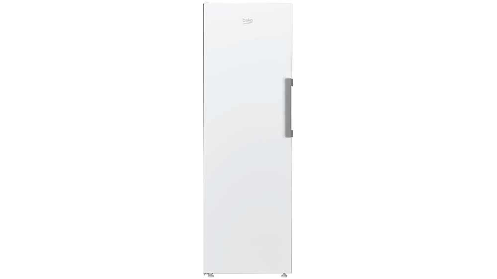 Bílý šuplíkový mrazák Beko B1RMFNE314W s velkým madlem na dveřích_01