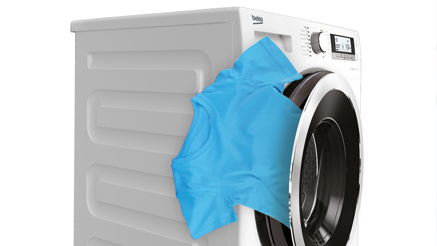 Triko vylézající z pračky Beko_05