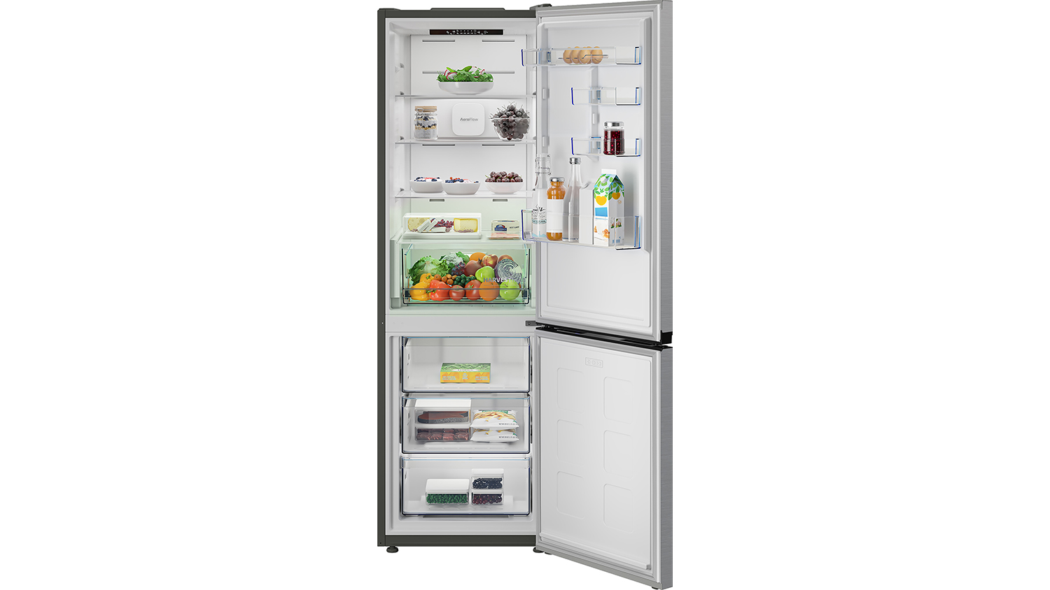 Vnitřn&iacute; prostor ledničky Beko B5RCNA376HXB2