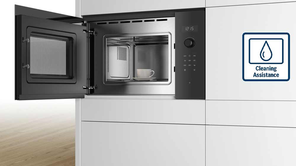Vestavná mikrovlnná trouba Bosch BFL623MB3 nabízí hydrolytické čištění_05