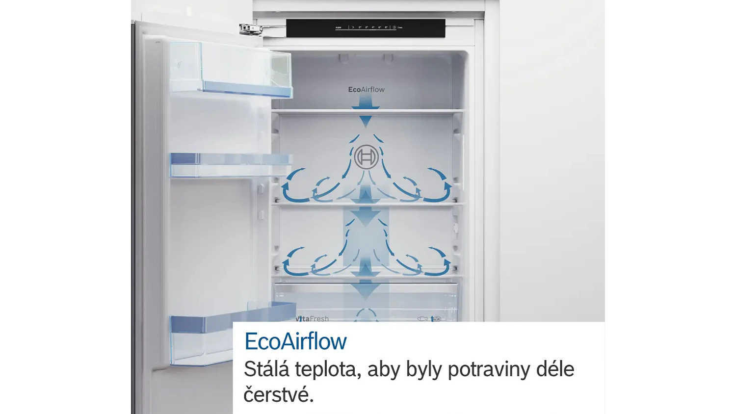 Grafika cirkulace vzduchu Eco Airflow