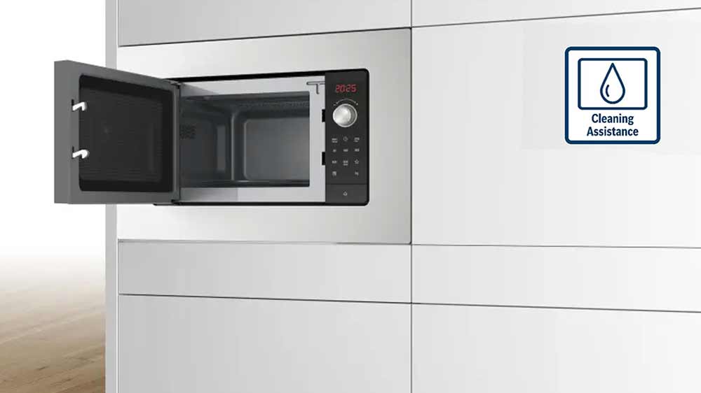 Vestavná mikrovlnná trouba Bosch BFL623MS3 nabízí hydrolytické čištění_05