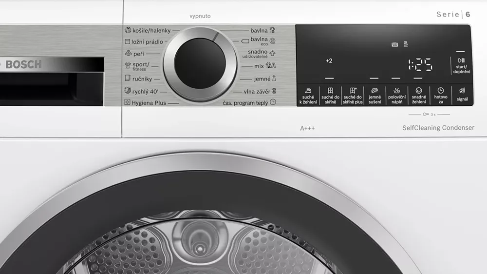 Ovládací panel u sušičky prádla BOSCH WQG233D2CS_03