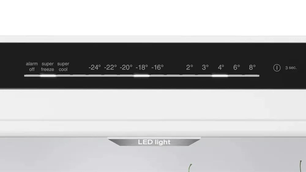 Ovládací panel u kombinované chladničky Bosch KGN39VXBT_05