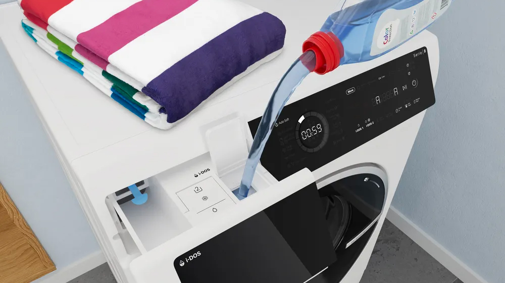 Nalévání pracího gelu do kombinované pračky se sušičkou BOSCH WNG254A0BY_03