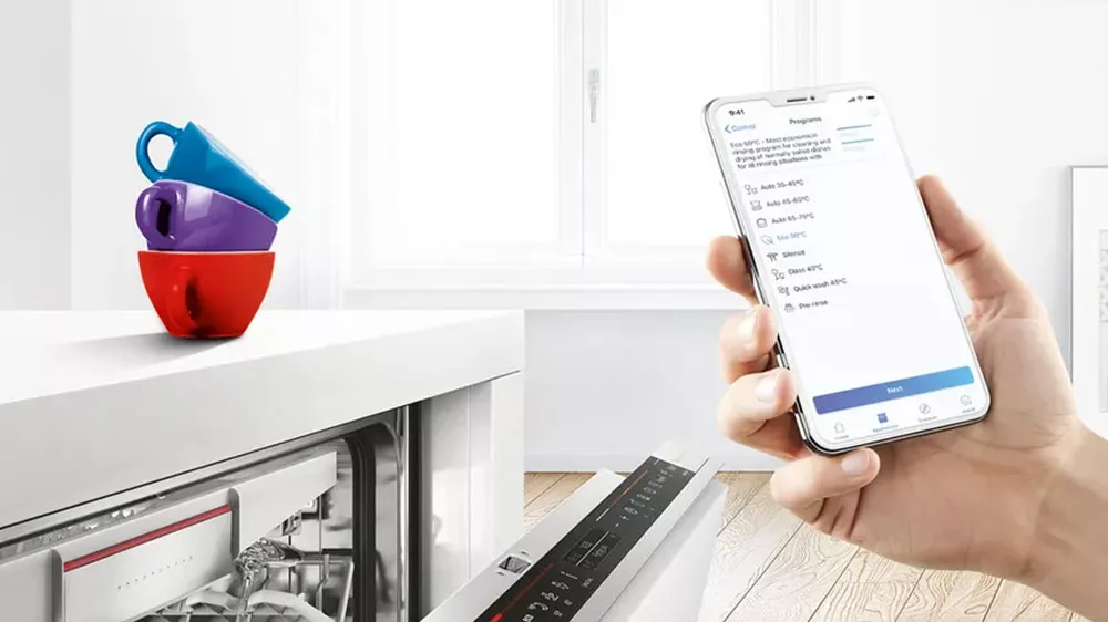 Aplikace Home Connect na ovládání vestavné myčky Bosch SPV6ZMX17E_03