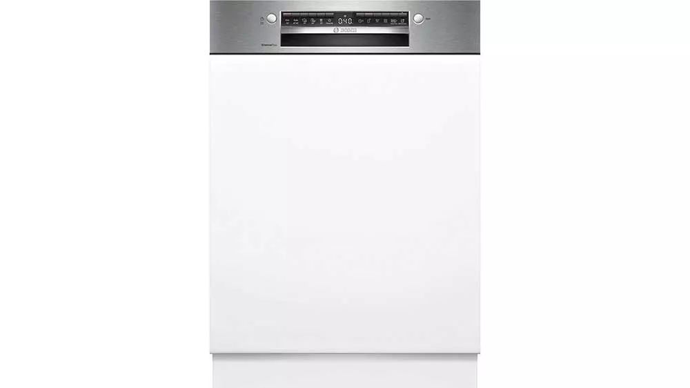 Bílá vestavná myčka Bosch SMI4ECS28E s nerezovým panelem_01