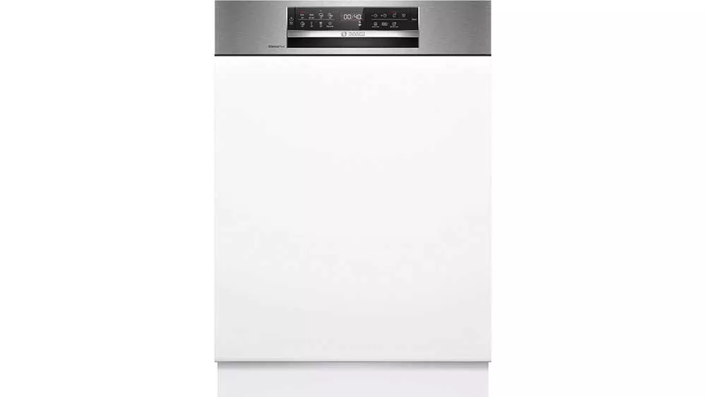 B&iacute;l&aacute; vestavn&aacute; myčka Bosch Serie 6 SMI6ECS10E s ovl&aacute;dac&iacute;m panelem v barvě nerezu_01