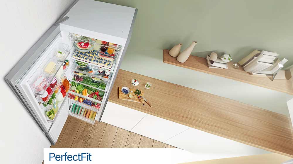 Kombinovaná chladnička Bosch KGN362LBF, Perfect Fit_04