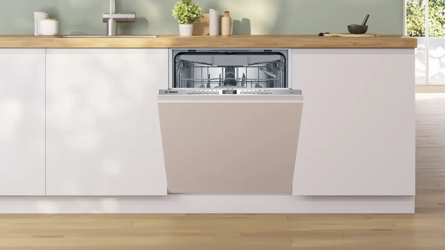 Bosch vstavan&aacute; um&yacute;vačka riadu SMI4HVS14E v kuchyni