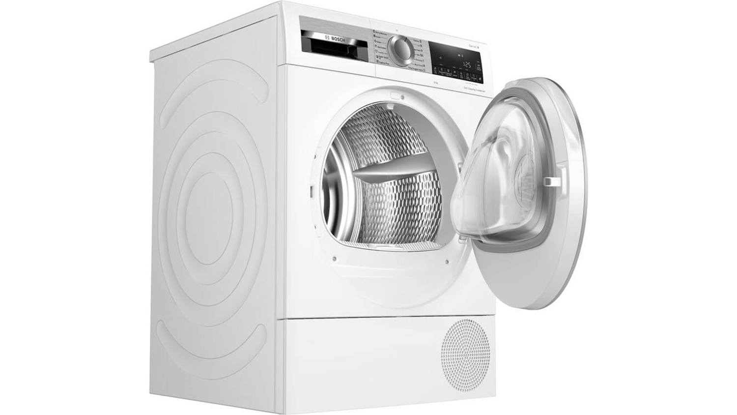 Otevřen&aacute; su&scaron;ička pr&aacute;dla Bosch WQG24591BY