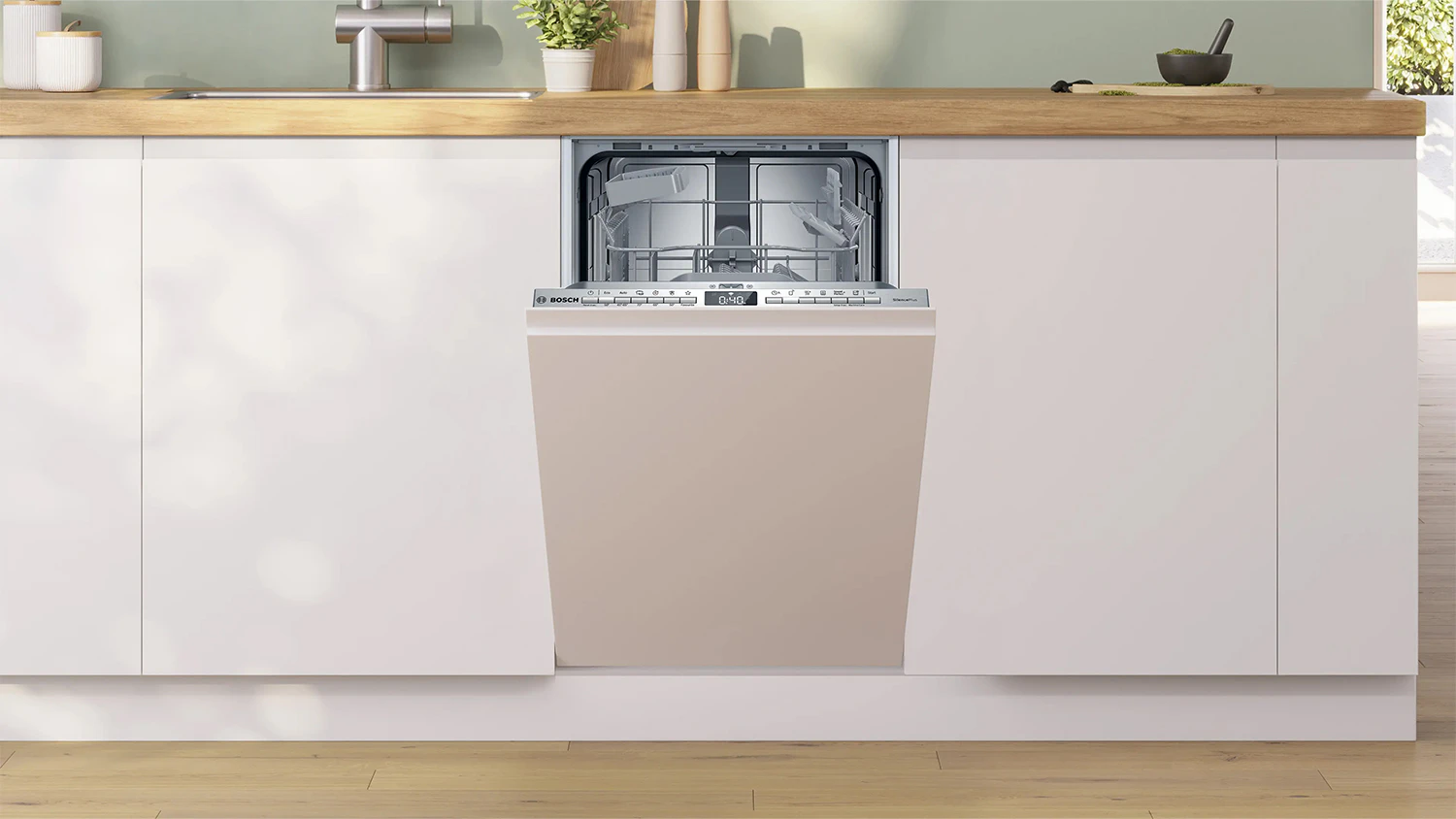 Vestavná myčka Bosch SPV4HKX12E v kuchyni