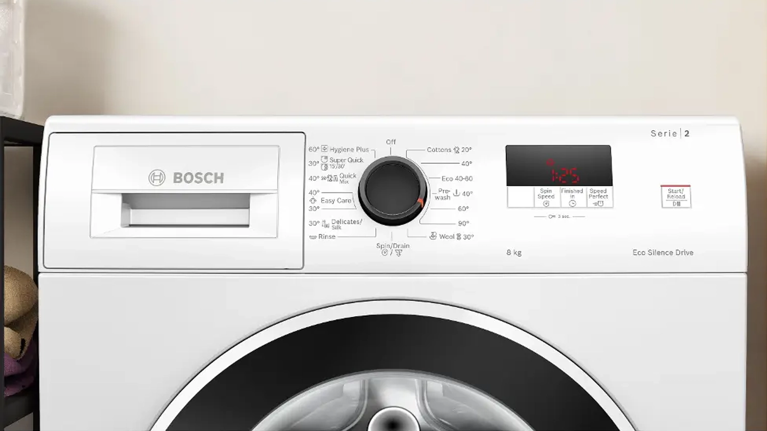 Ovl&aacute;d&aacute;n&iacute; pračky Bosch WGE03400BY