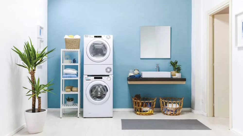 Na pračce stojící sušička prádla Candy Smart Pro CSOE H10A2TE-S_02