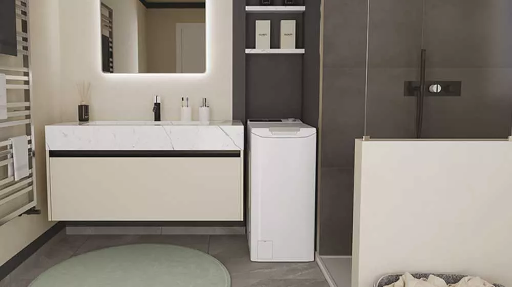 Pračka s vrchním plněním Candy ProWash 500 v interiéru_02