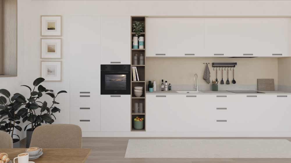 Vestavná trouba Candy FIDC N100 zabudovaná v kuchyni_03