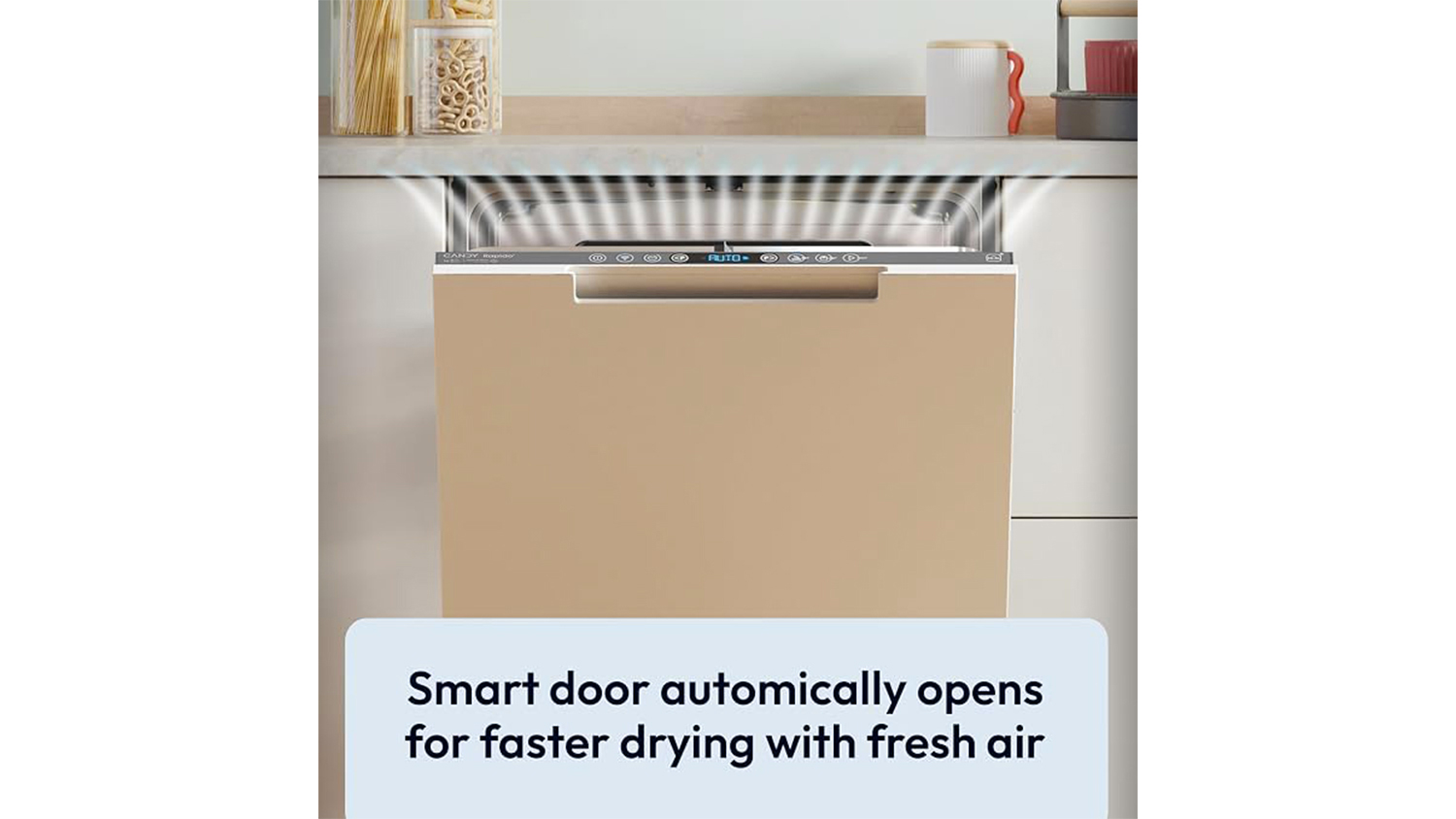 Vestavn&aacute; myčka CANDY CIP 3D9E0B Rapido s funkc&iacute; Smart Door