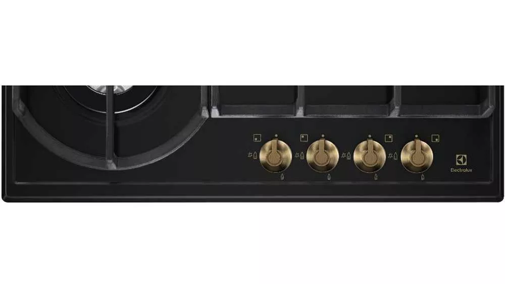 Ovládací knoflíky varné deska plynové Electrolux EGH6343ROR jsou v elegantním provedení_02