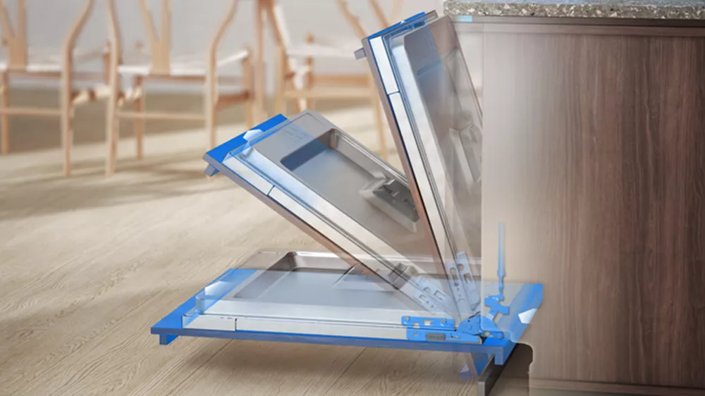 Tři polohy otevřen&iacute; u vestavn&eacute; myčky n&aacute;dob&iacute; Elektrolux EEA12100L_02