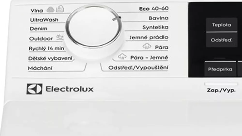 Ovládací panel u pračky ELECTROLUX PerfectCare 800 EW8TN3562C_05
