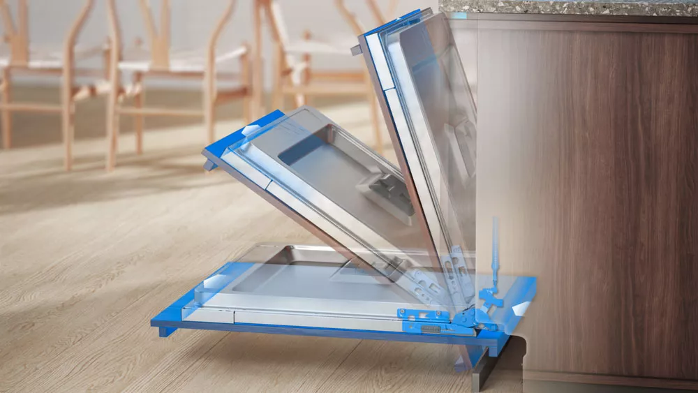Tři polohy otevřen&iacute; dveř&iacute; u vestavn&eacute; myčky n&aacute;dob&iacute; Electrolux EEQ47210L_05