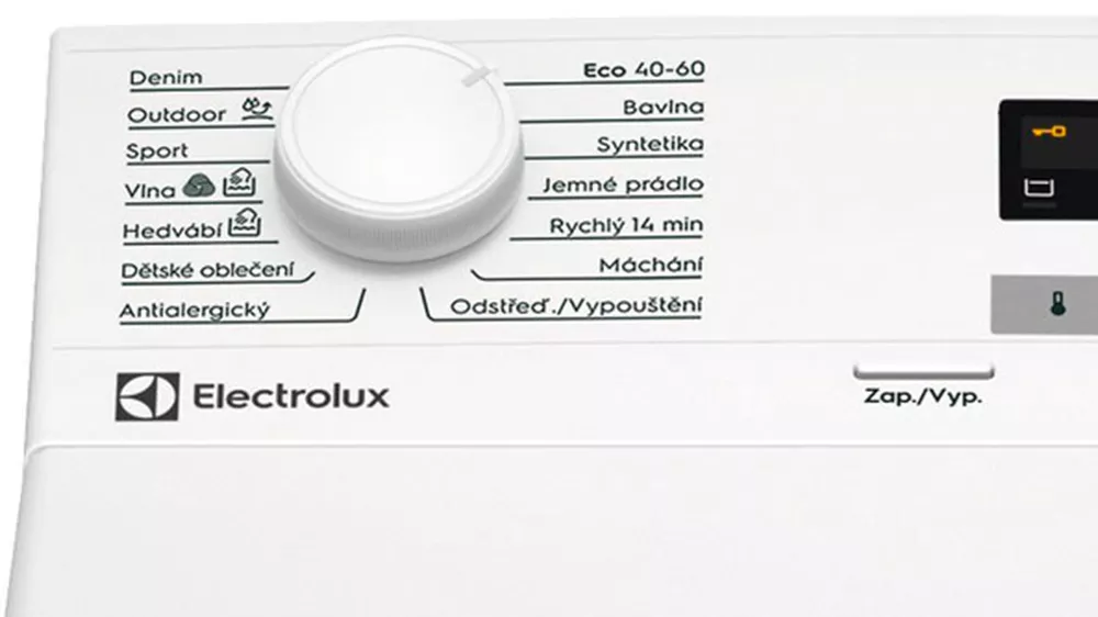 Ovládací panel u pračky Electrolux EW6TN25261F_02