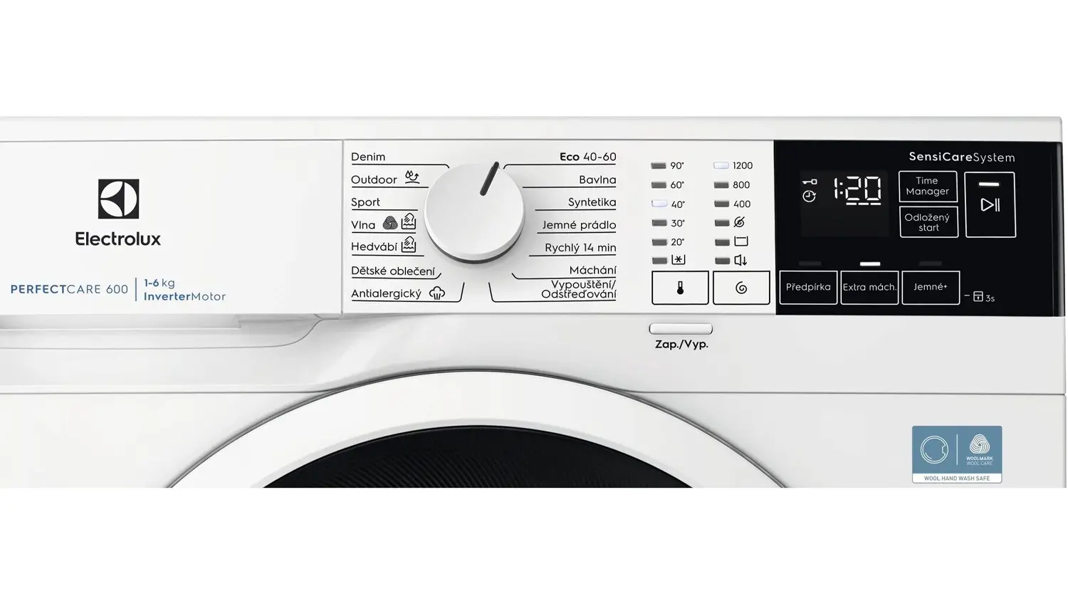 Ovládací panel pračky Electrolux 600 SensiCare EWS6426WC