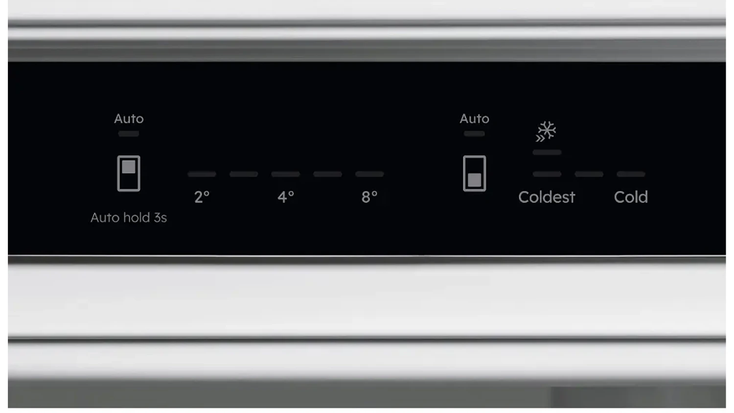 Ovládací panel vestavné chladničky s mrazákem Electrolux