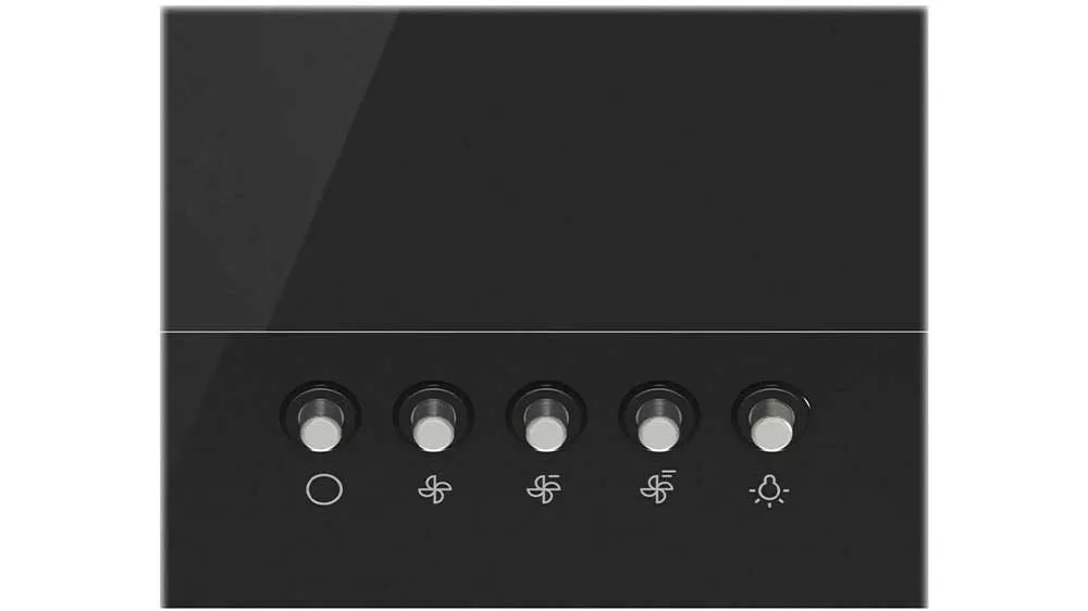 Detail ovládacích knoflíků komínové digestoře Gorenje WHI629EB_04
