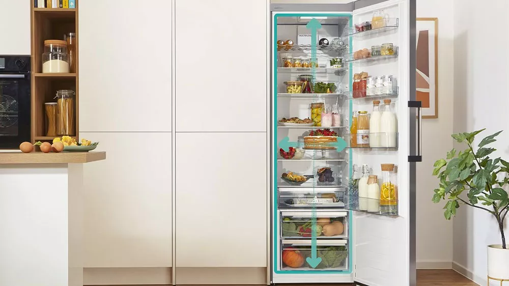 Chladnička monoklimatická Gorenje R619EES5 disponuje velkým vnitřním prostorem_02