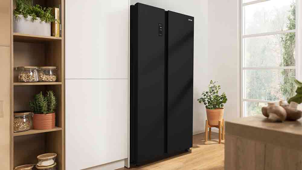 Americká chladnička Gorenje NRR9185DABXL v kuchyni_02