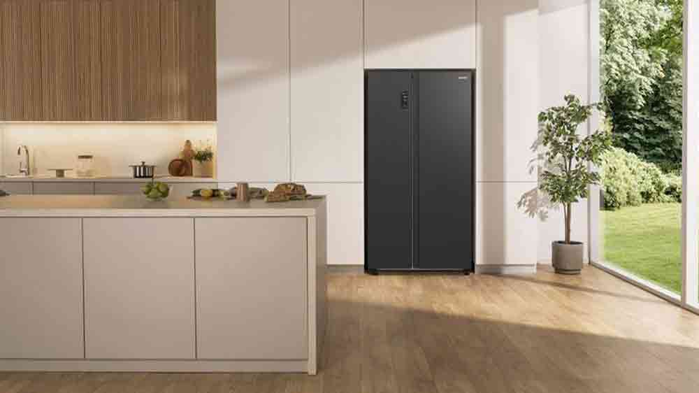 Americká chladnička Gorenje NRR9185DABXL v kuchyni_04