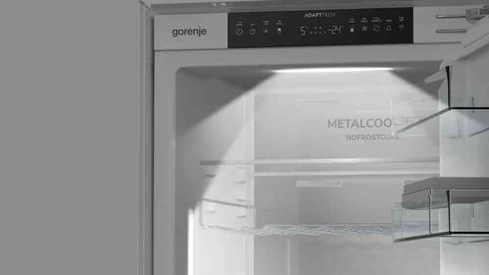 Dvojité LED osvetlenie chladničky Gorenje_05