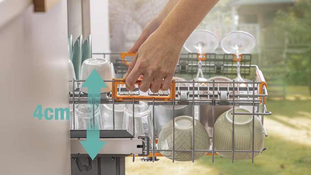 Technologie MultiClack vestavné myčky nádobí Gorenje GV663A66_03