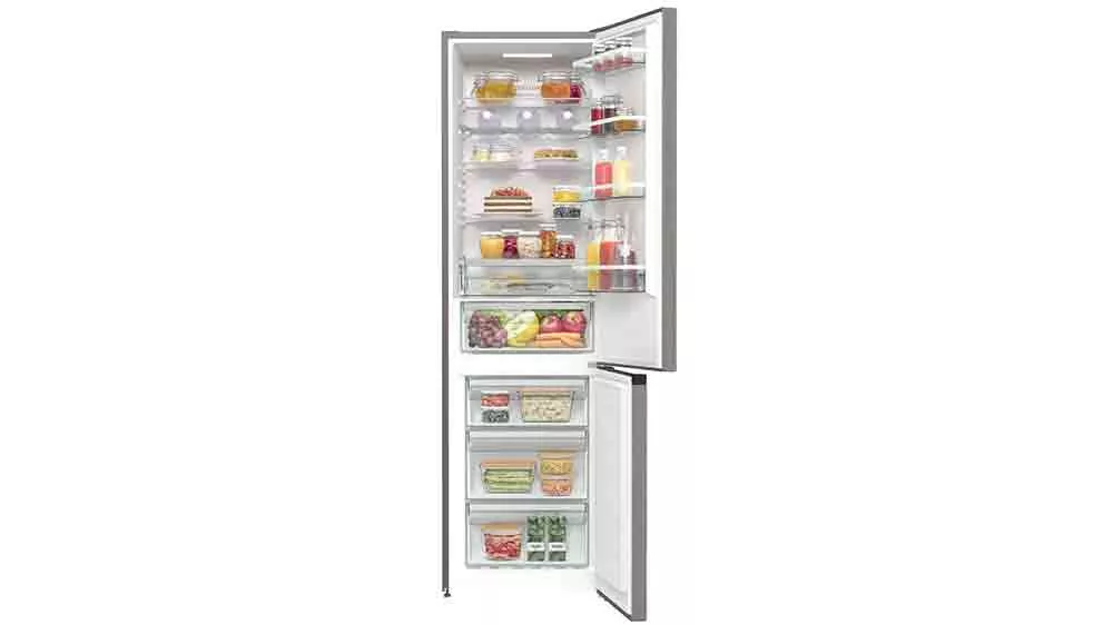 Otevřená kombinovaná lednice Gorenje NFB62CA2XL4 se zásobami_03