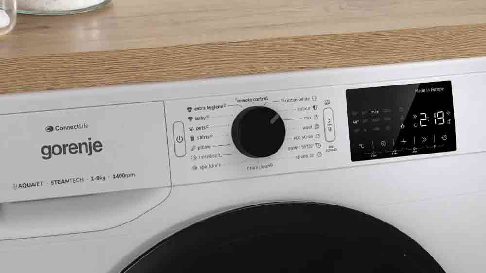 Ovládací panel pračky s předním plněním Gorenje WPNEI82A1SWIFI_05