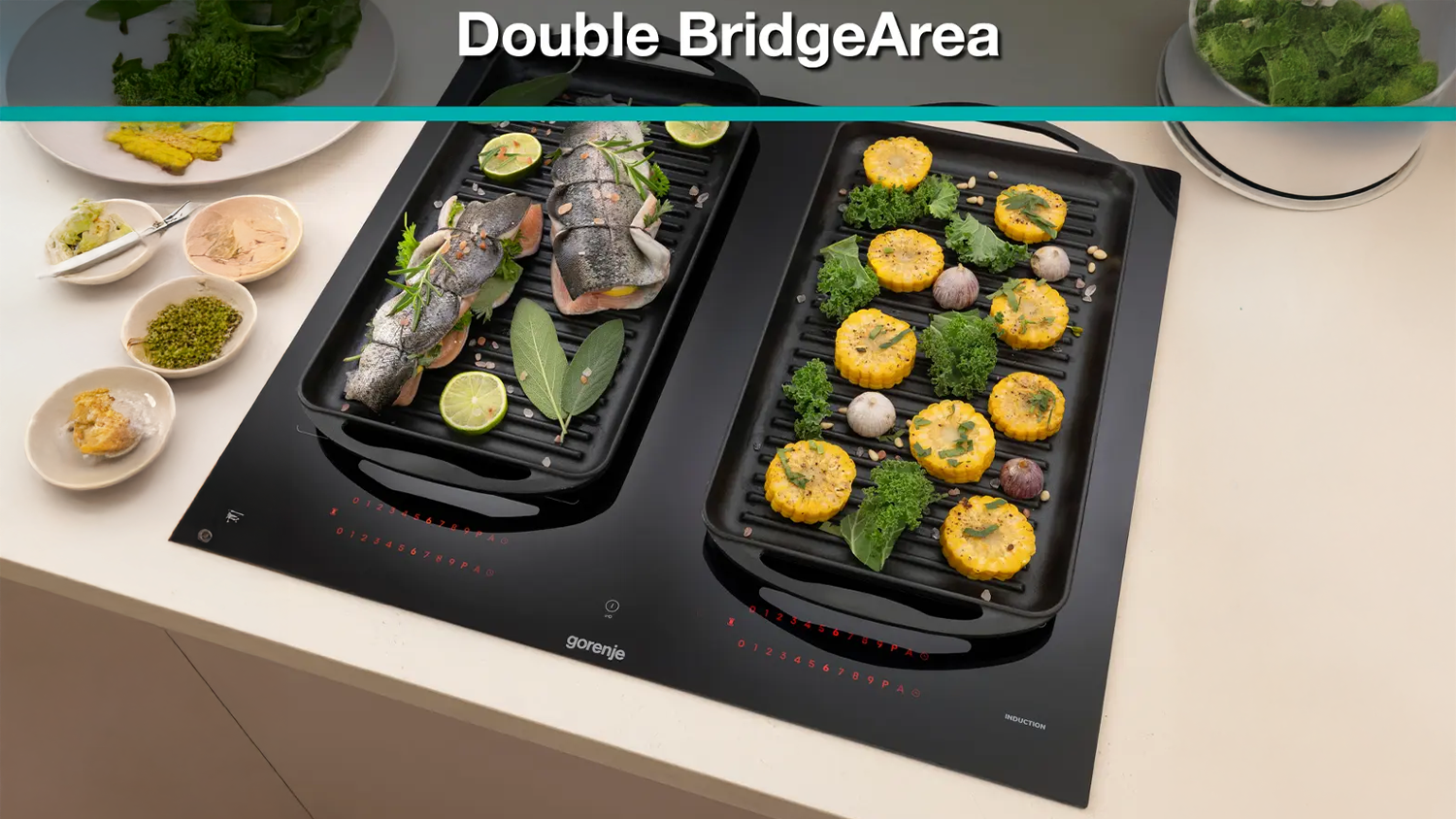 Double Bridge na varnej doske Gorenje GI6443BSCWF