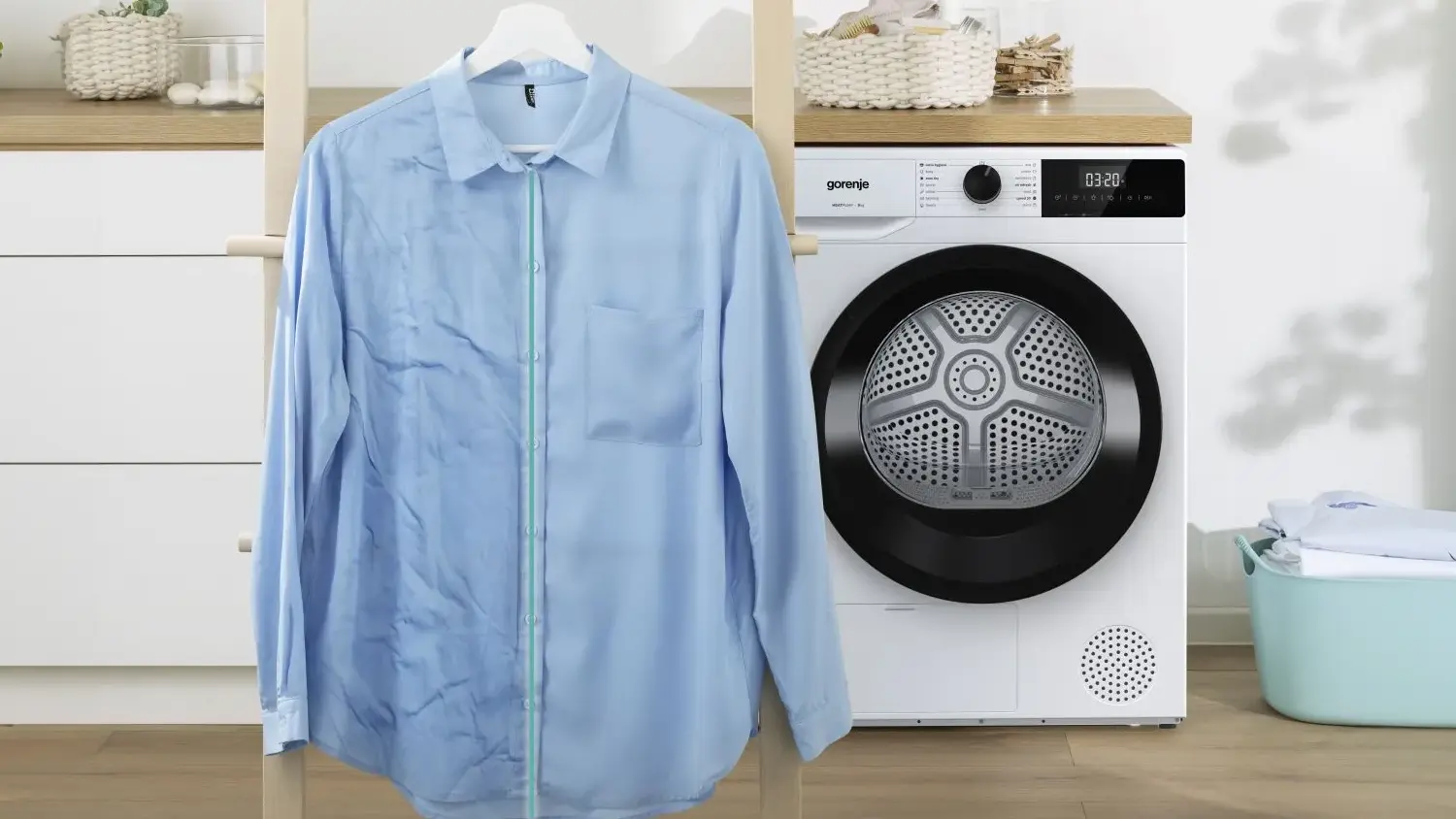 Funkce Anticrease su&scaron;ičky pr&aacute;dla Gorenje D2HNE9C